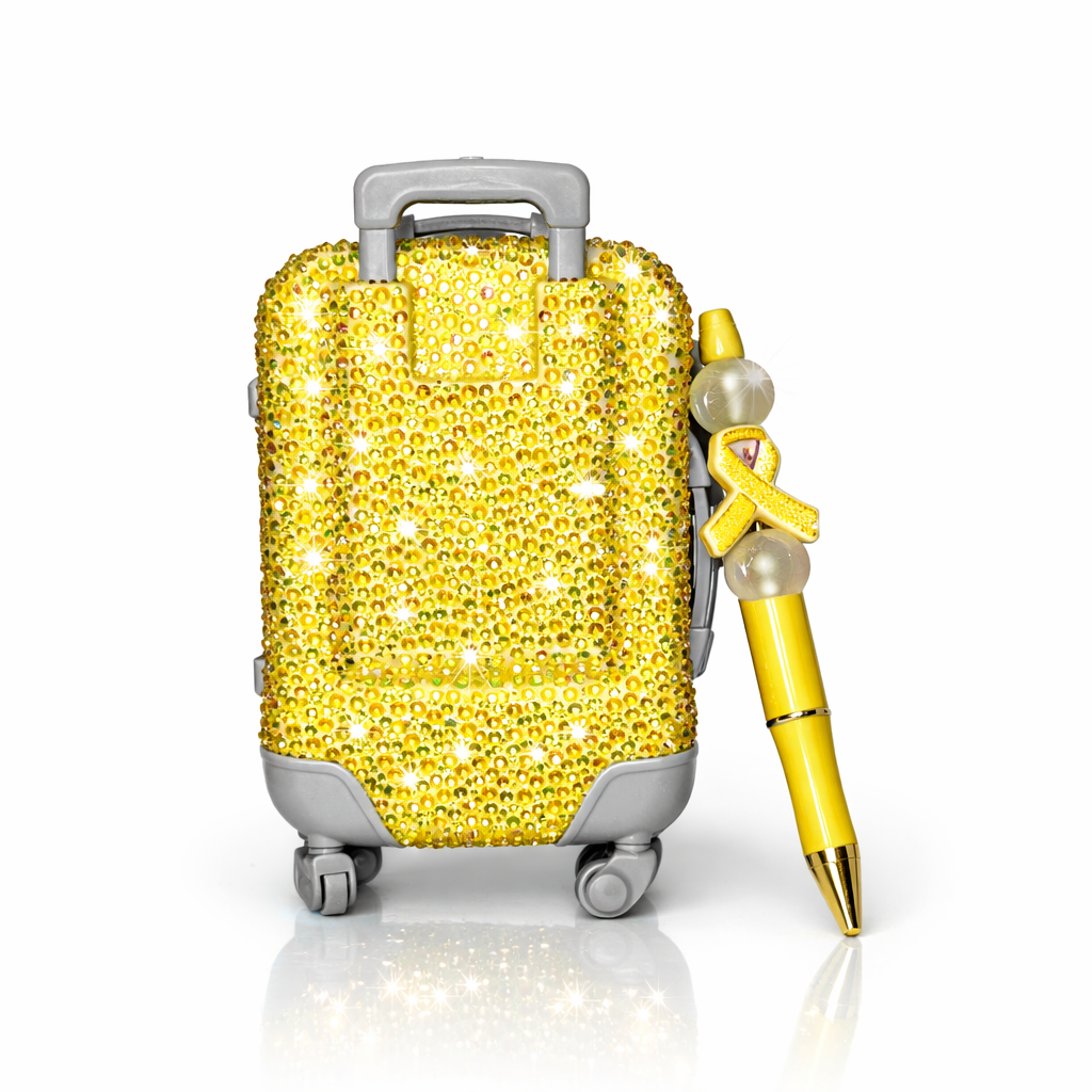 Sunshine Sparkle Mini Suitcase Pen Set