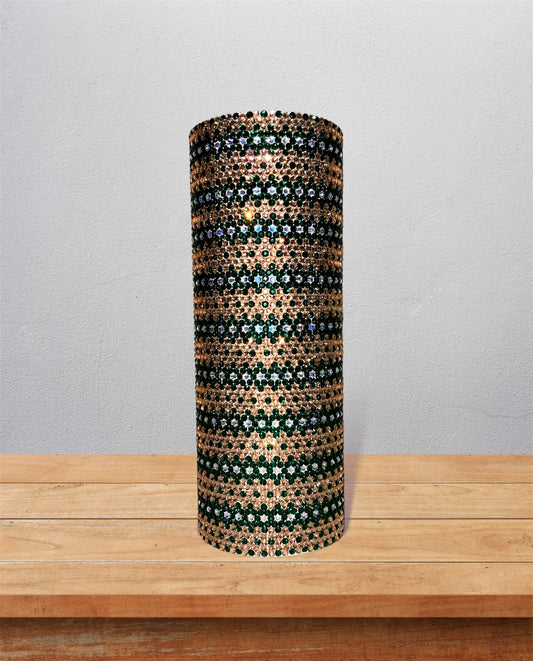 Diamond Patterned Rhinestone Tumbler